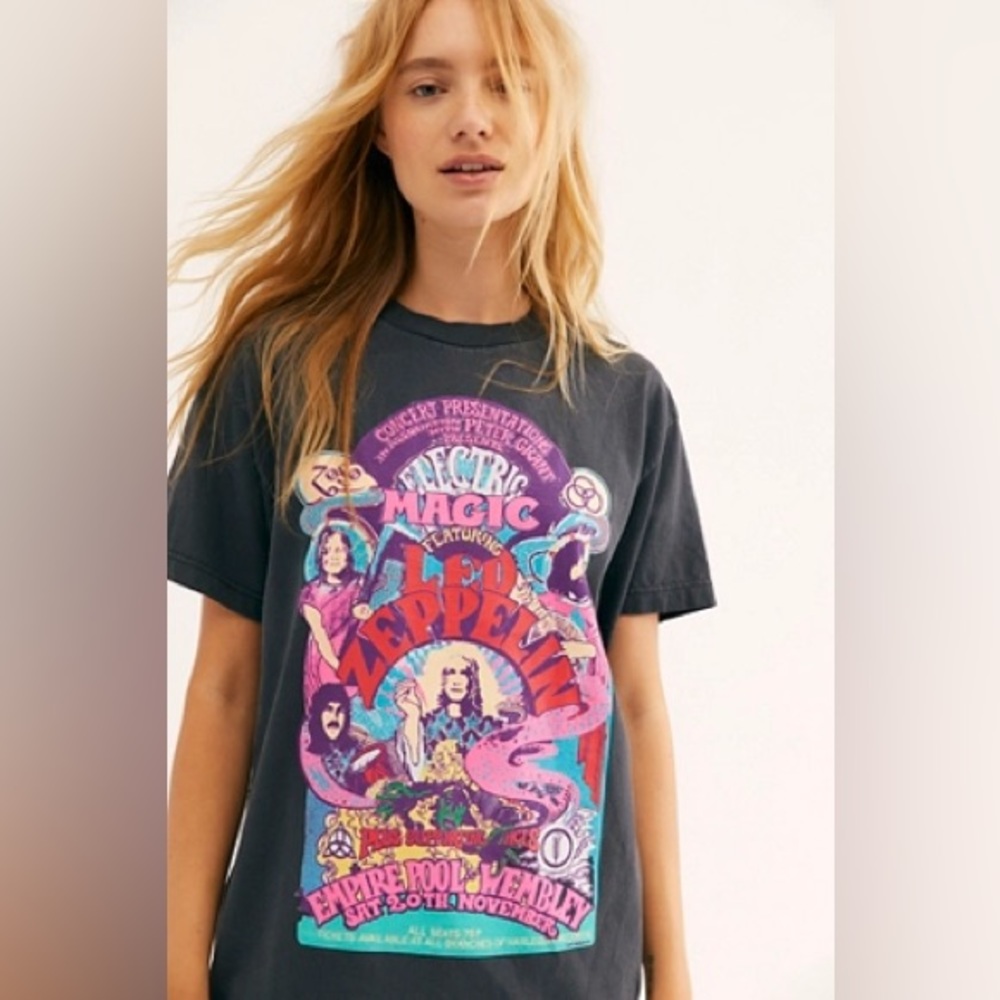 Led Zeppelin Oversized Band Tee
